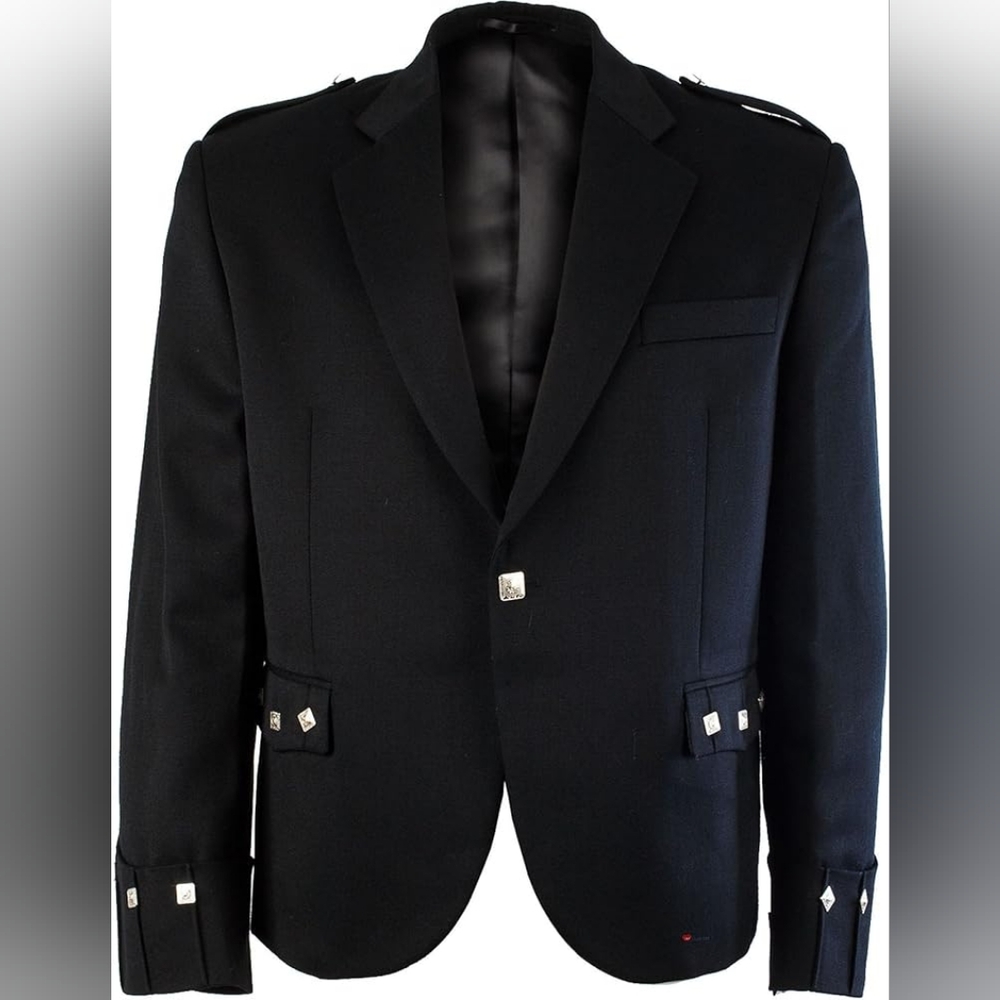 Black Argyll Kilt Jacket